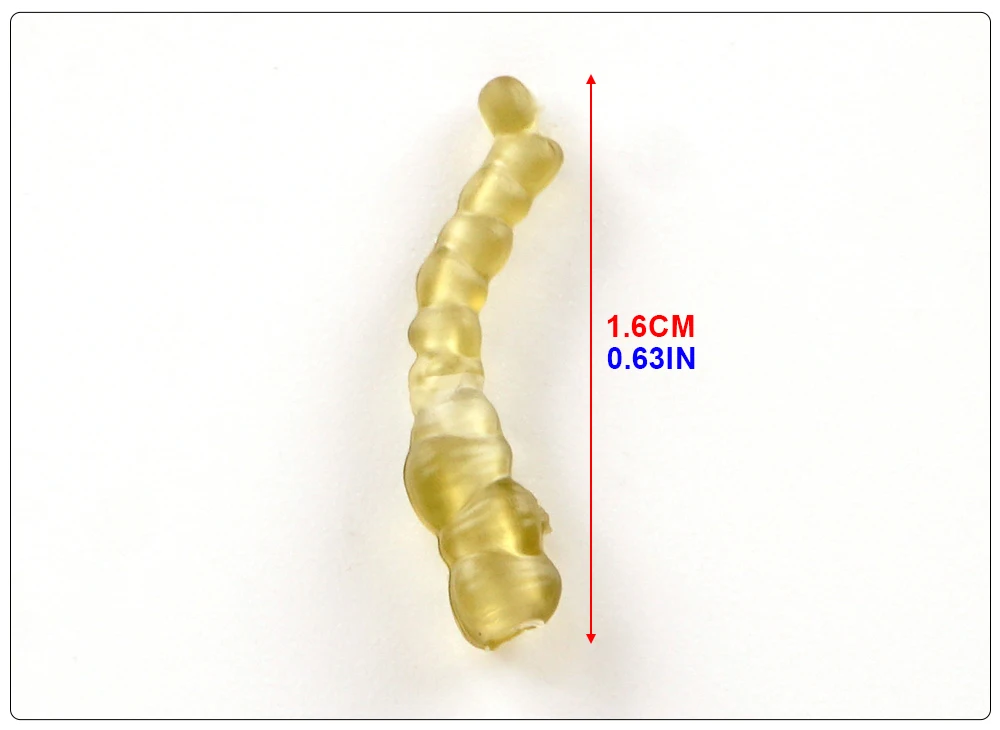 Hirisi 20 Stück Europäische Karpfenangel-Röhren 16mm Wurmförmiger Silikon-Leinenschutz Karpfenangel Anti-Tangle Rig Zubehör AG196 – Detail 1