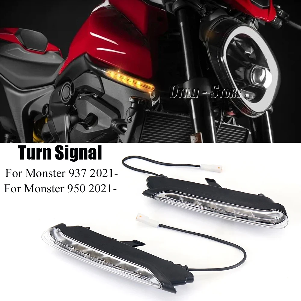 

Motorcycle LED Turn Signal Light Day and Night Indicator For Ducati Monster 950 MONSTER monster 937 2021 2022 2023 Warning Light