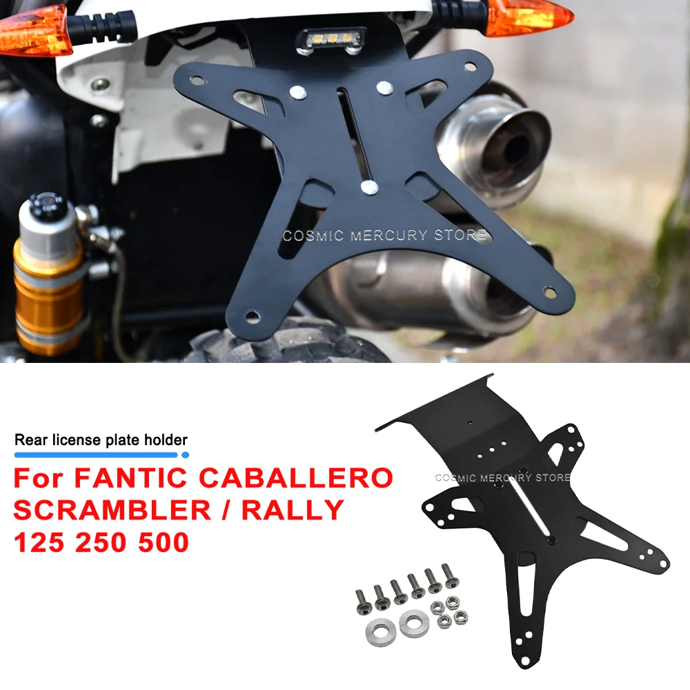 Portatarga Moto Eliminabili Parafango per FANTIC CABALLERO SCRAMBLER / RALLY 125 250 500