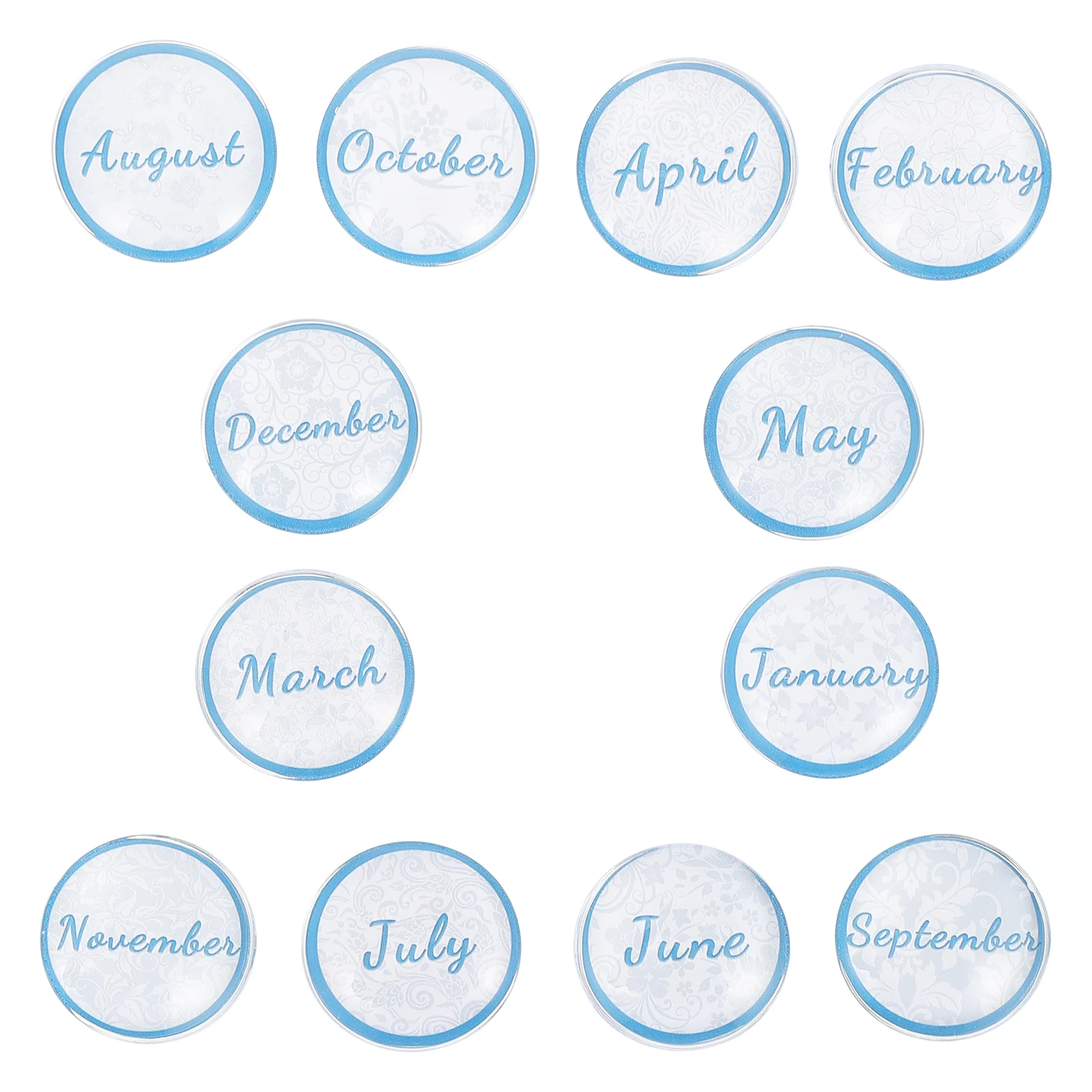 

12 Pcs Glass Refrigerator Magnets Smooth Edge Non Scratch Round Fridge Stickers DIY Fun Clip Photos Notes