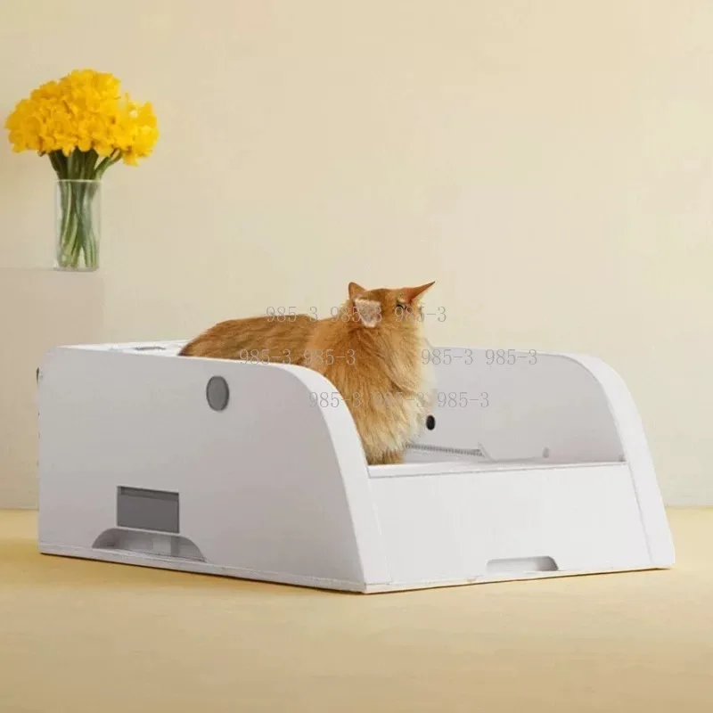 Smart Automatic Cat Litter Box, Large Semi-Closed Drawer, Odor Prevention Anti-Splashing, No Shoveling Needed