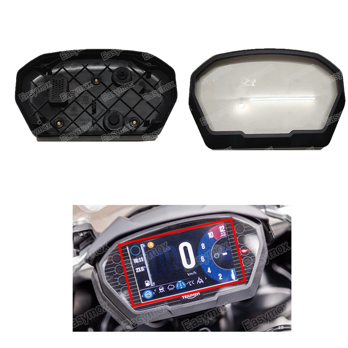 Motor LCD Display Glass Panel Cover for TRIUMPH Tiger 800 1200 Street Triple Speedometer Dashboard Instrument Cluster Repair