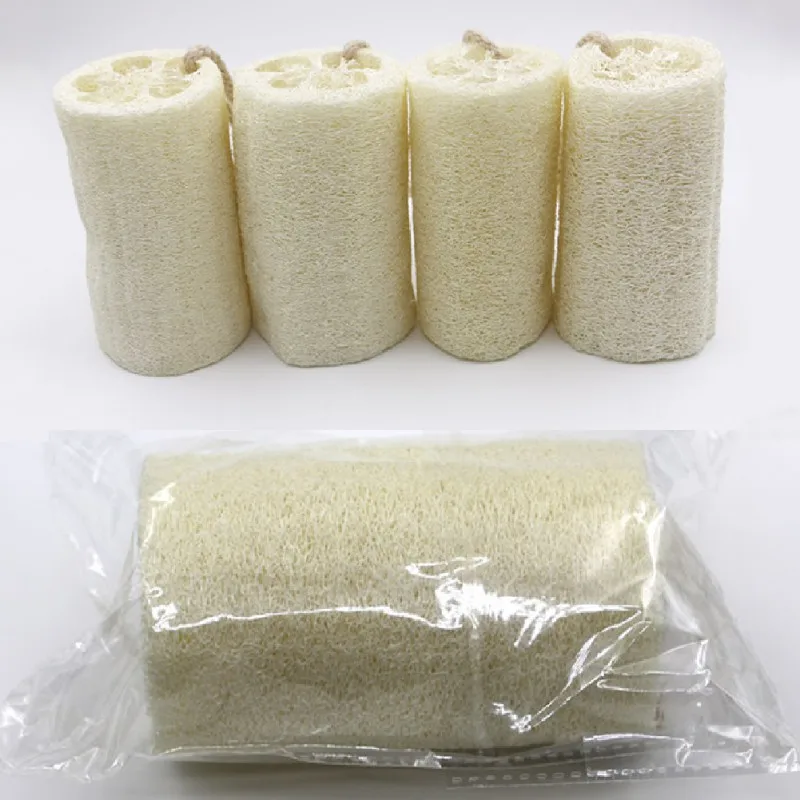 1Pc Natural Organic Loofah Sponges,Exfoliating Loofa Bath Body Scrubber