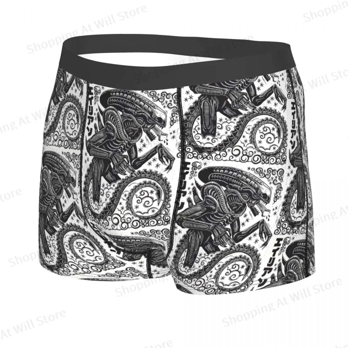 Xenomorph Alien Mencosy Men Boxer Briefs Highly Breathable Underpants High Quality Print Shorts Birthday Gifts