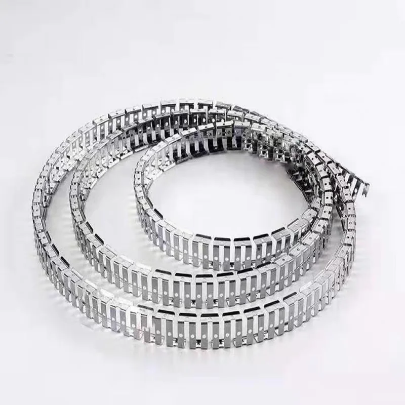 LED Neon Strip Skeleton Buckle Flexible Silicon Tube Stainless Steel Fixed Mounted Clip Linear Light Holder Fitting