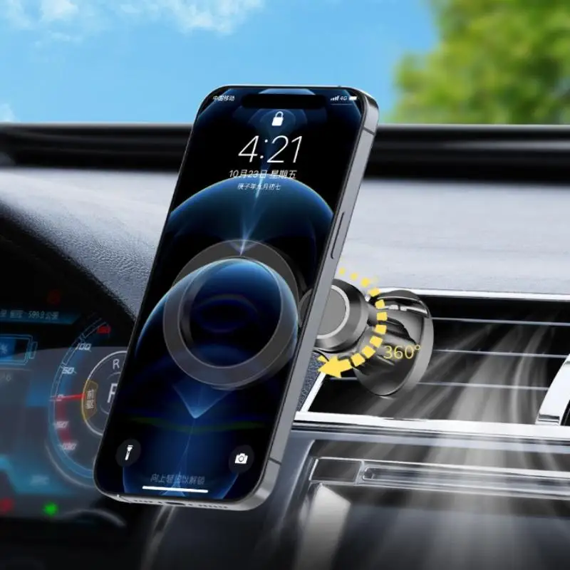 1 pieza 17mm/0,67 pulgadas cabeza de bola de articulación imanes súper fuertes Base de montaje magnético para coche para fundas MagSafe teléfono 16 15 14 13 12 Series