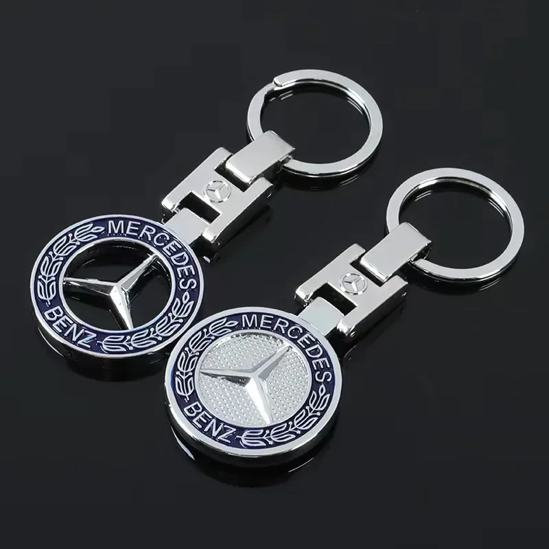 3D Metal Car Key Chain Keyring Pendant Auto Interiors Accessories For Mercedes Benz W203 W206 W220 W205 W211 W212 W201 W210 W108