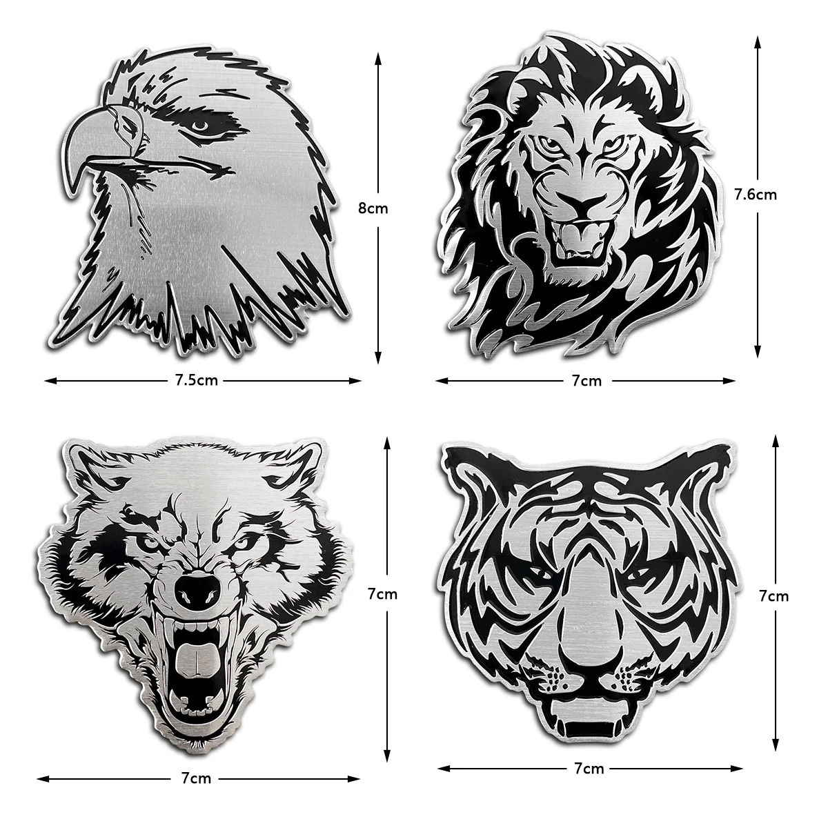 Retro 3D Metal Motorcycle Locomotive Emblem Stickers Moto Badge Decals Accessories for Royal-Enfield Classic 350 Interceptor 650