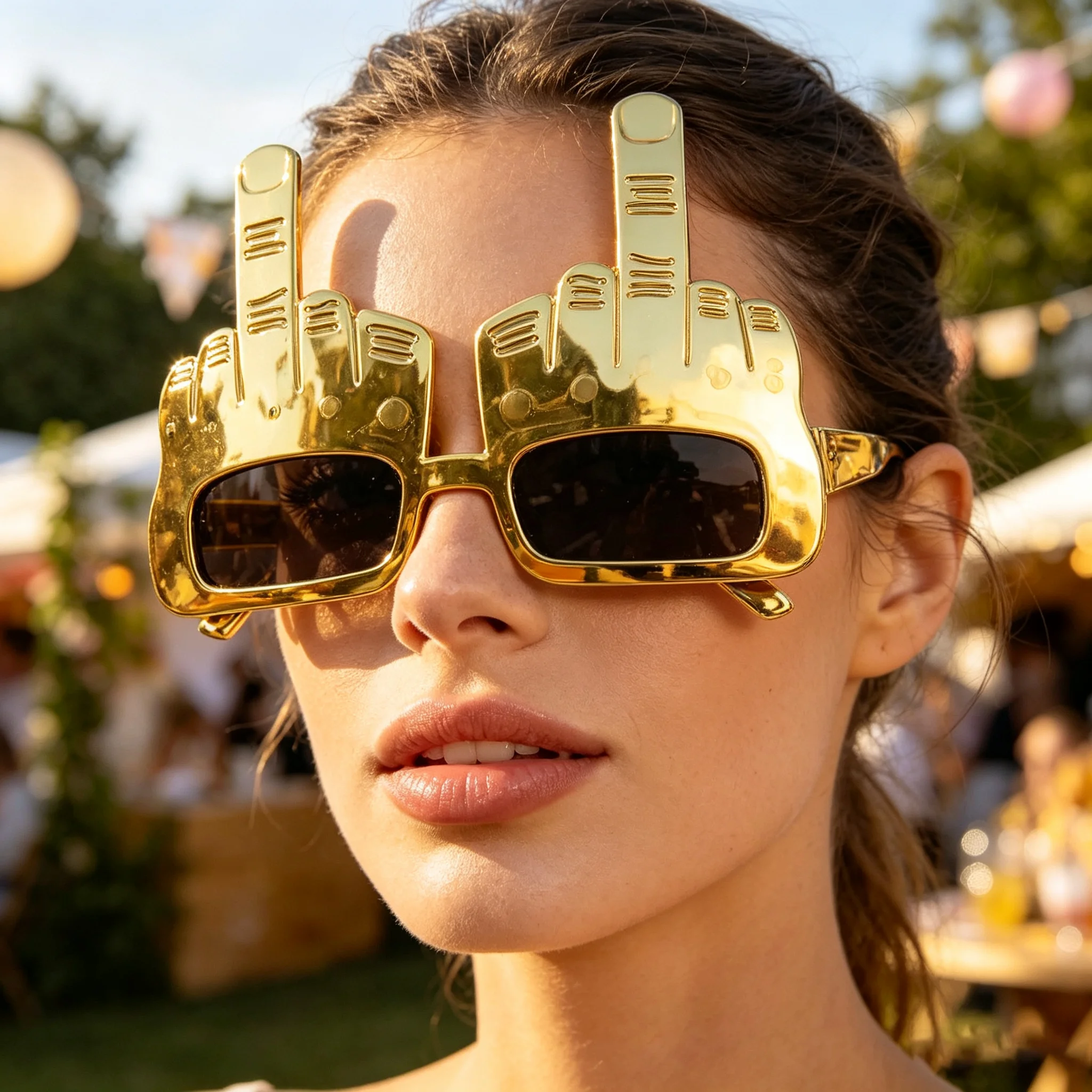 Kreative Vertikale Mittelfinger-Brille, Dekorative Requisiten, Lustige Sonnenbrille, Tanzparty-Requisiten, für Aufführungen, Selfies, Brille – Detail 5