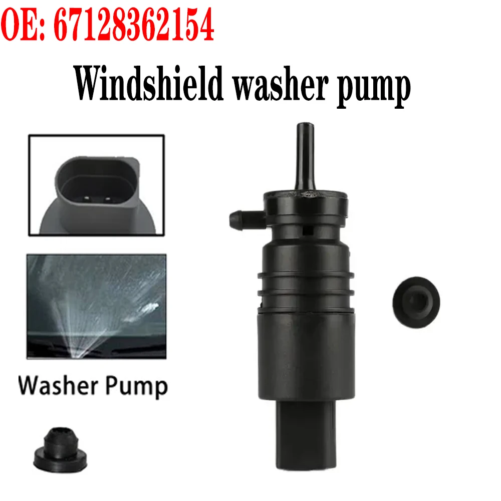 

Car Windshield Washer Pump Wiper Spray Motor With Rubber Gasket 67128362154 Accessories for BMW E46 E38 E39 E60 E65