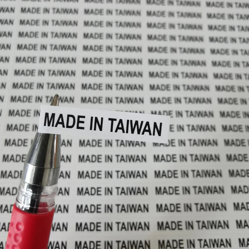 Imagem -03 - Adesivos Transparentes ou Brancos Etiqueta com Impressão em Preto Feita em Taiwan 6x28 mm 1000 Pcs