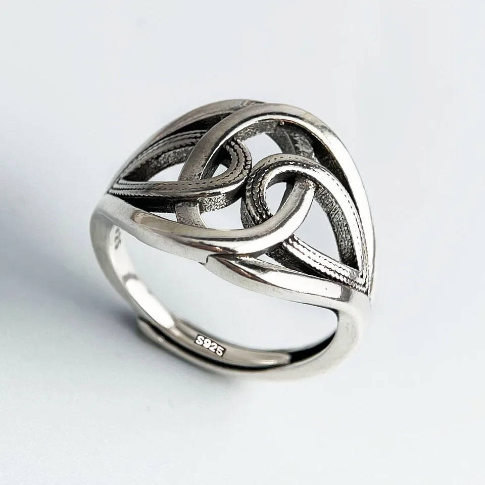 925 Sterling Silver Rings for Women Couple Minimalist Handmade