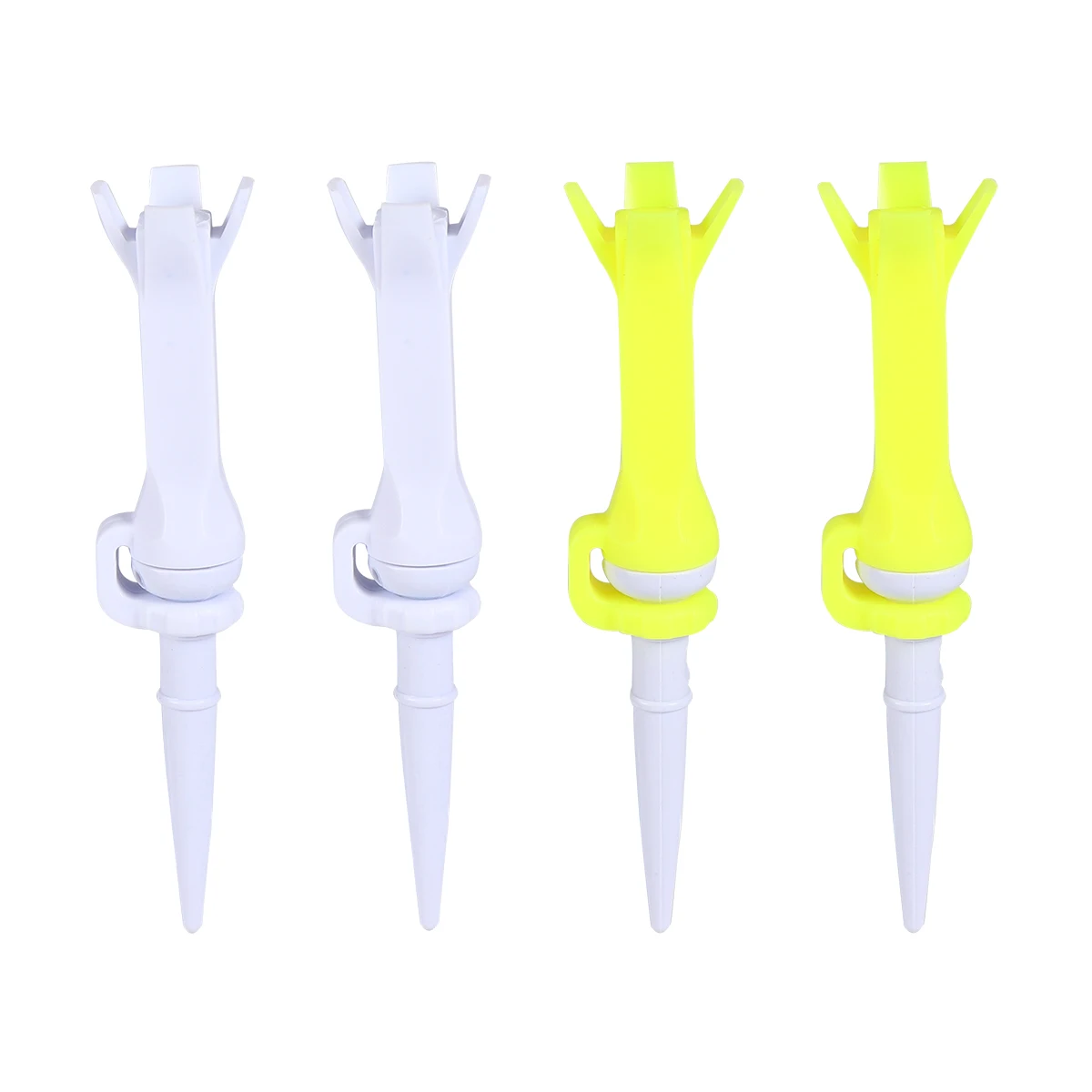 

4 Pcs Golf Height Adjustable Tee Training Accessories Supplies Sports Equipment Tees