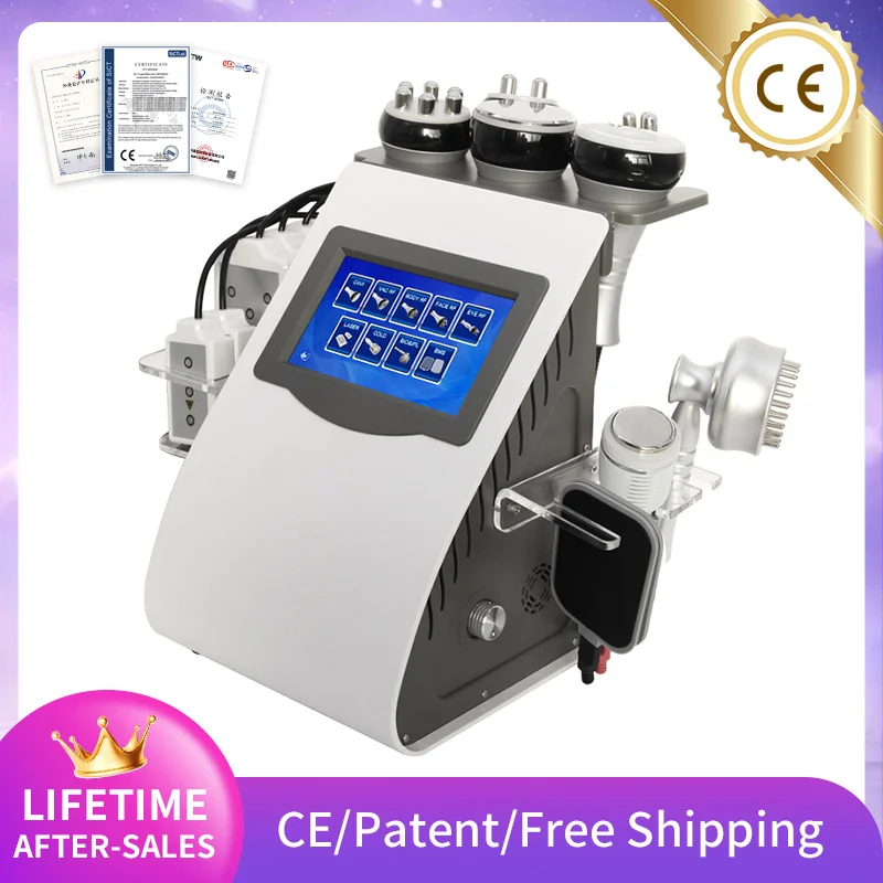 9 In 1 Vacuum Laser Radiofrequency 40K Slimming Ultrasonic Liposuction Cavitation Machine Skin Lifting Fat Burner Body Shape