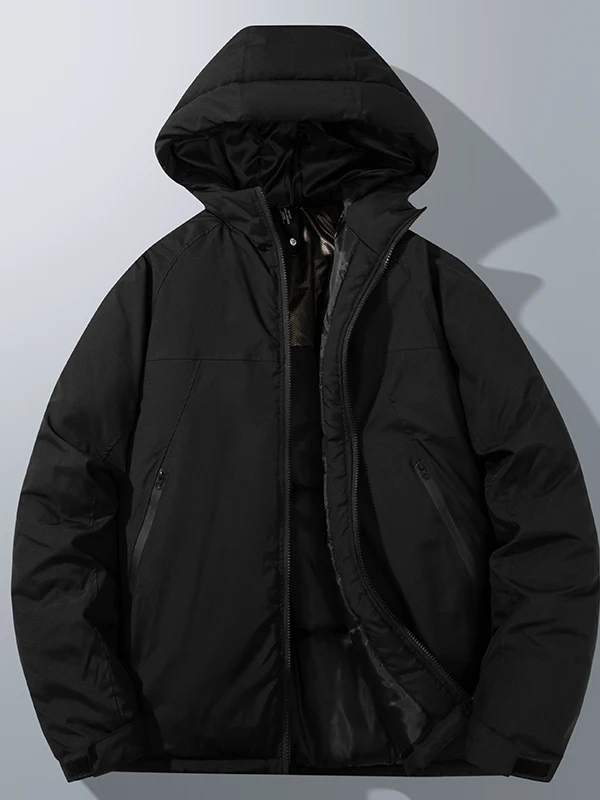 

Winter Thiened Bread Sle Jaet Hooded ex Casual Cotton Outerwear Versatile for Students And Couples New 2025 Model