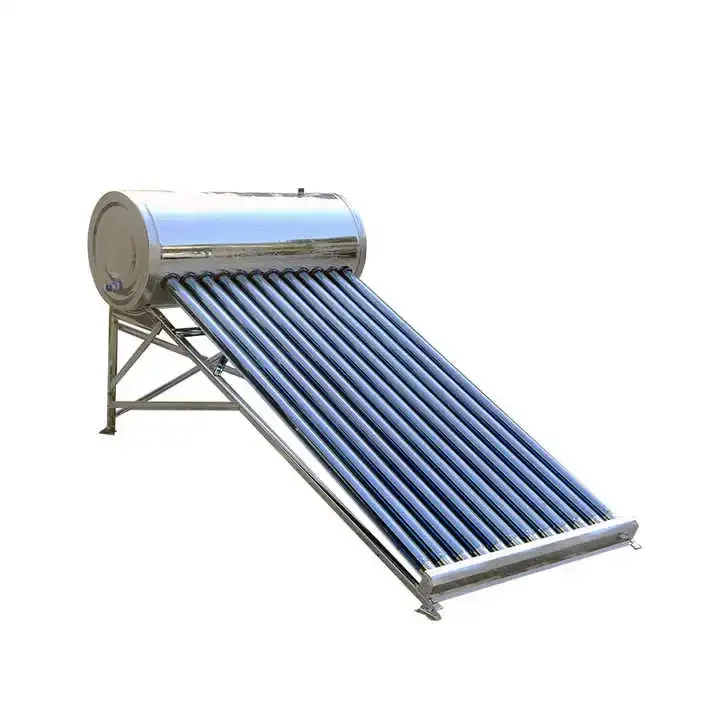 Integrated Solar Water Heater All Stainless Steel, Solar Electric Dual Use Non-Pressure Collector Tank Industrial