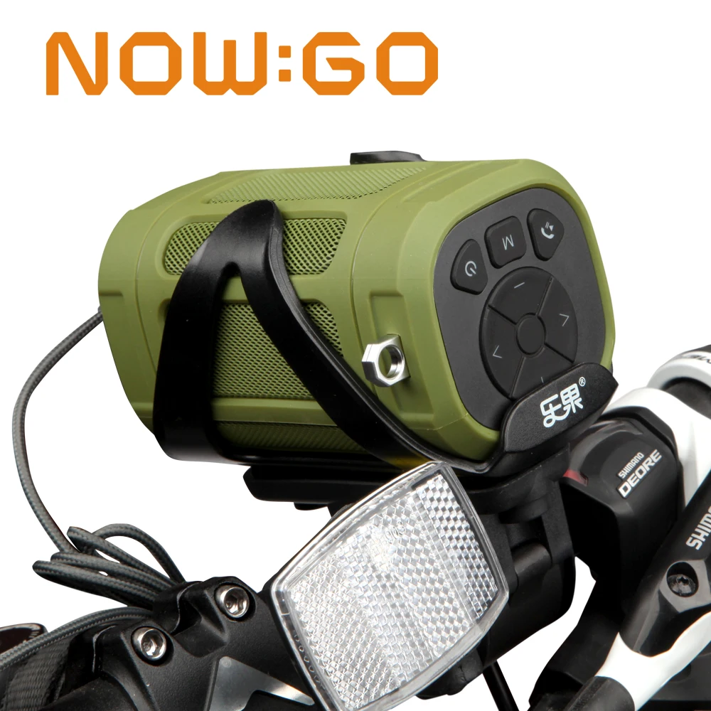 NowGo F5Mini 휴대용 블루투스 스피커, 야외 스포츠 사이클링, 대용량 산악 사이클링 서브우퍼 지지대, TF, TWS, USB 