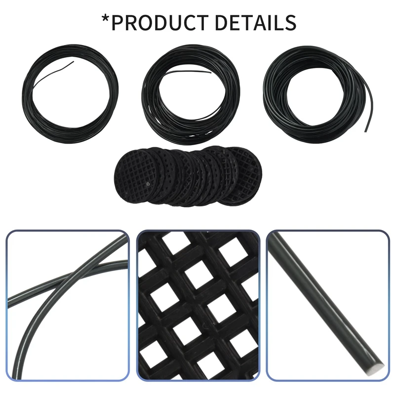 Fio De Treinamento De Bonsai Conjunto Com Vaso De Flores Buraco, Almofada De Malha, Cobre, Kit De Árvore De Bonsai, 20 Esteira De Plástico, Novo