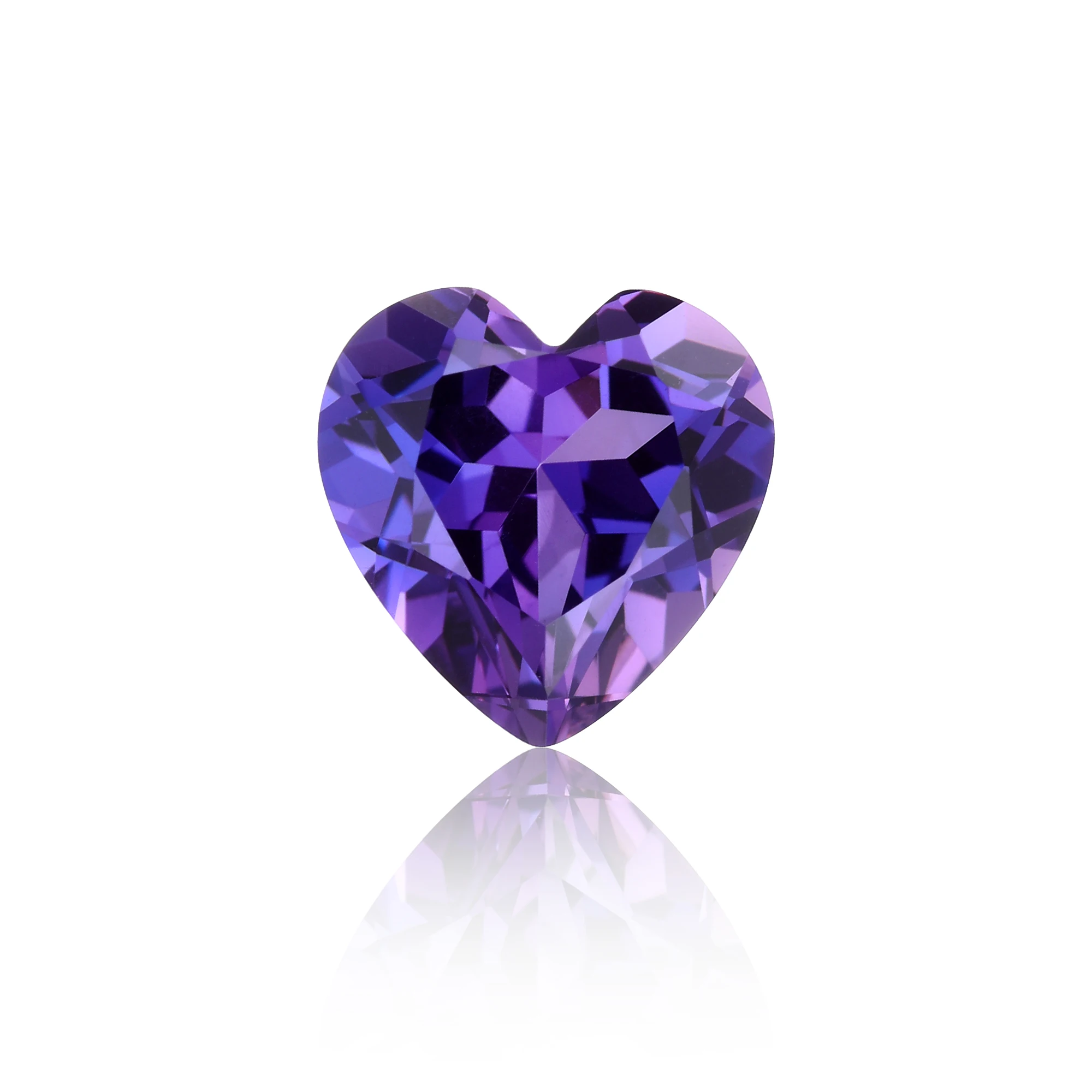 Eme jewe مختبر نمت الياقوت الأرجواني الأزرق القلب قطع الأحجار الكريمة للسحر مواد صنع المجوهرات المتقدمة مع شهادة AGL #2