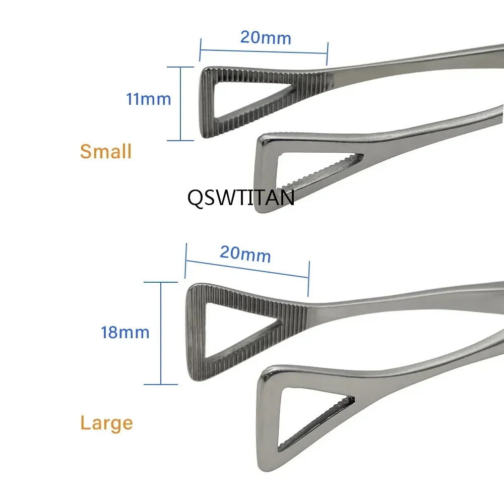 스테인리스 스틸 지혈용 폐쇄형 포셉스 그라인딩 홈이 있는 외과용 클램핑 포셉스 멸균 가능 눈꺼풀 도구