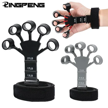 Grip Strength Trainer Finger Hand Exerciser Strengthener Handgelenktraining mit 6-beständiger Fingerflexionsverlängerung
