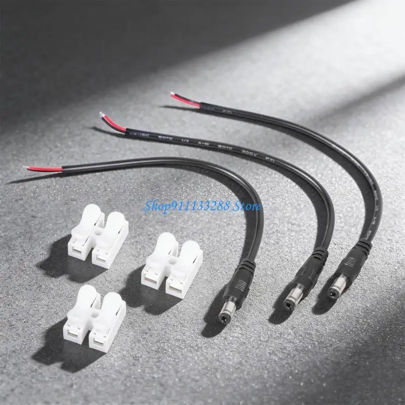 G88D Pack of 3 Power Cables Double Layer Safety Protections for Various Devices