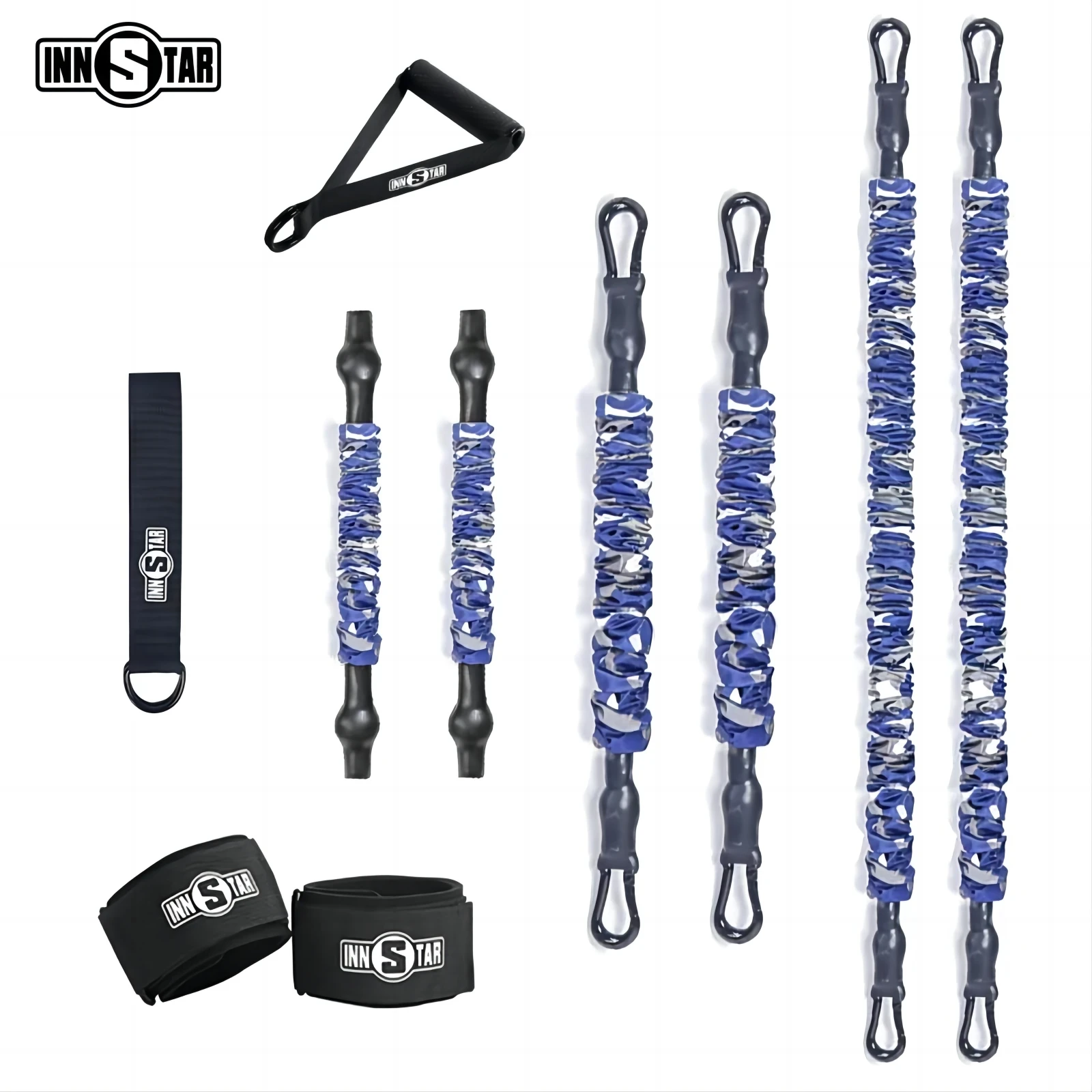 INNSTAR Deadlift Bench Press Squat Resistance Bands Accessories Rubber Elastic Band Home Gym Crossfit Workout Fitness Equipment