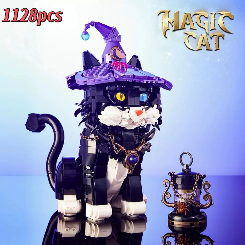 

2025 New Magic Cat Building Blocks Furniture Decorative Ornament Suitable for Boys and Girls