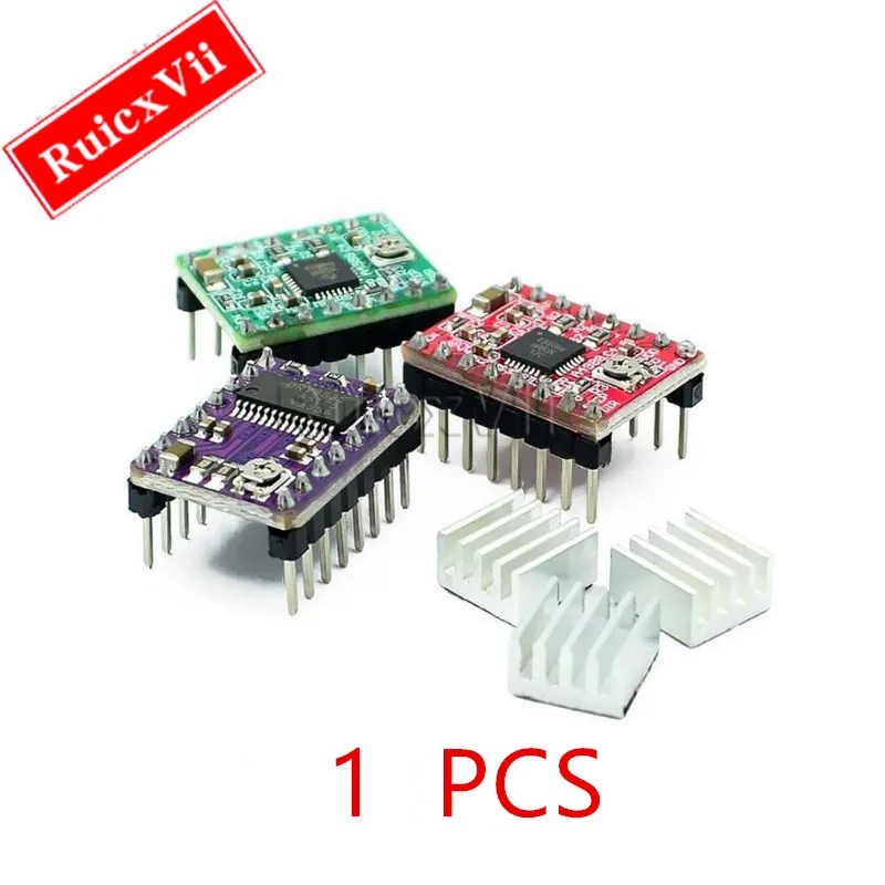 10PCS 3D Printer Parts Progress Stick A4988 DRV8825 Stepper Motor Driver with radiator conveyor ramp StepStick Reprap1.4