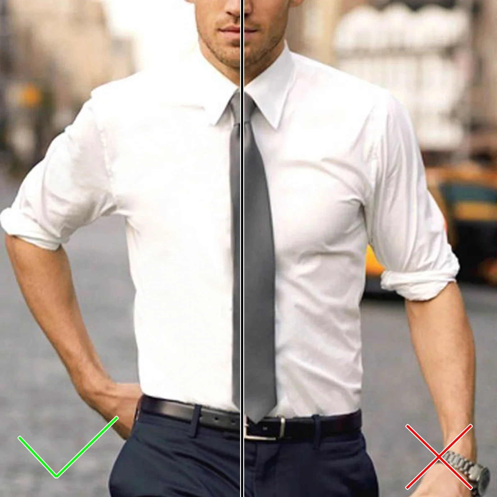 مجموعة حزام الخصر مع مشبك قفل مضاد للانزلاق قابل للتعديل - حافظ على قميصك طوال اليوم