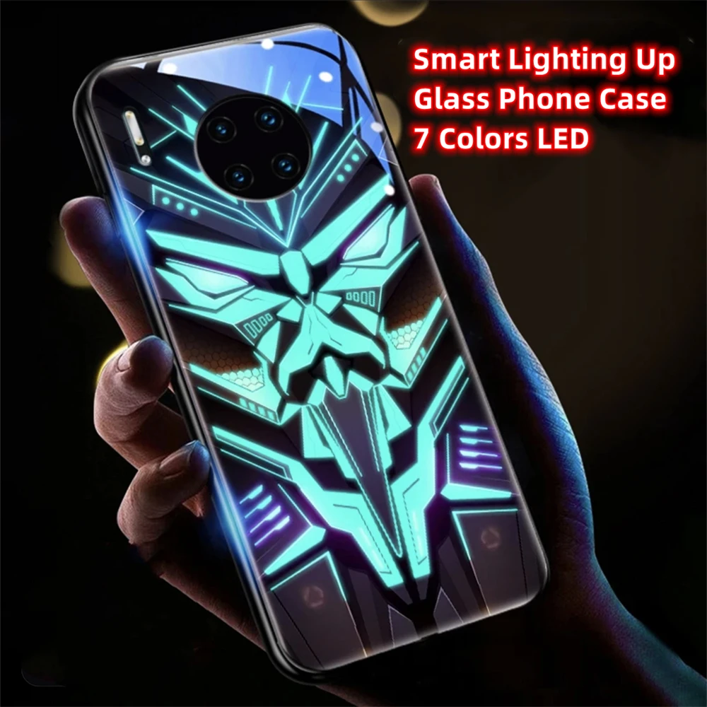 Laser-Panzer-Mech-Muster LED-Licht Leuchtende Handyhülle Glitzer-Cover für iPhone Air 17 16 E 15 14 13 12 11 Pro Max Plus – Detail 35