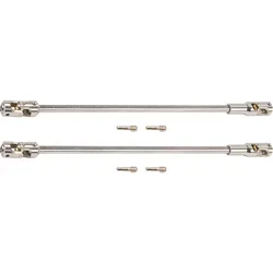 SCX10 Drive Shaft 2pcs,68-229mm Cut-to-Length Stainless Steel for 1/10 RC Crawler, LCG,GSPEED, Capra, Pro, Element, DIY (Silver)