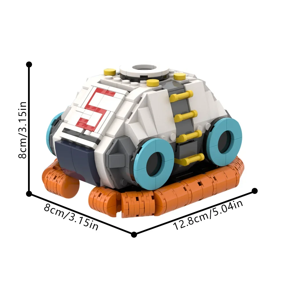 MOC Subnautica Lifepod 5 Building Blocks Model Subnautica Ocean Adventure Games Lifepod Submarine Bricks Assembly Toys Kids Gift