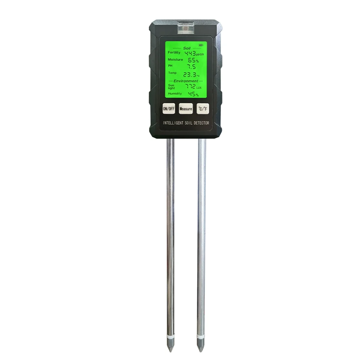ABKO-6 in 1 Multifunctional Soil Tester Soil Fertility PH Temperature Humidity Sunlight Air Moisture Detector for Gardening
