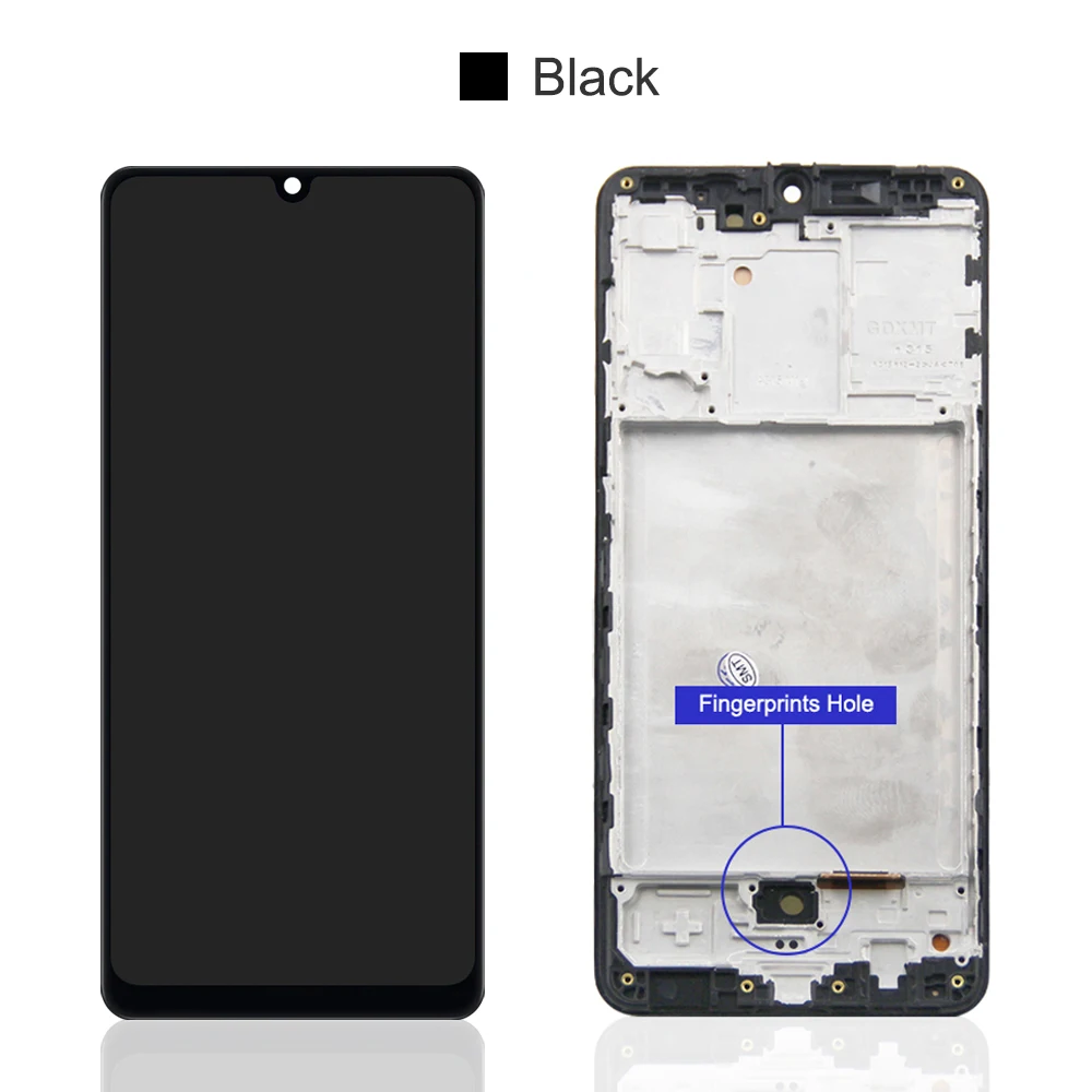 Super AMOLED A31 Display with Fingerprints, for Samsung Galaxy A31 A315 A315F Lcd Display  Digital Touch Screen with Frame