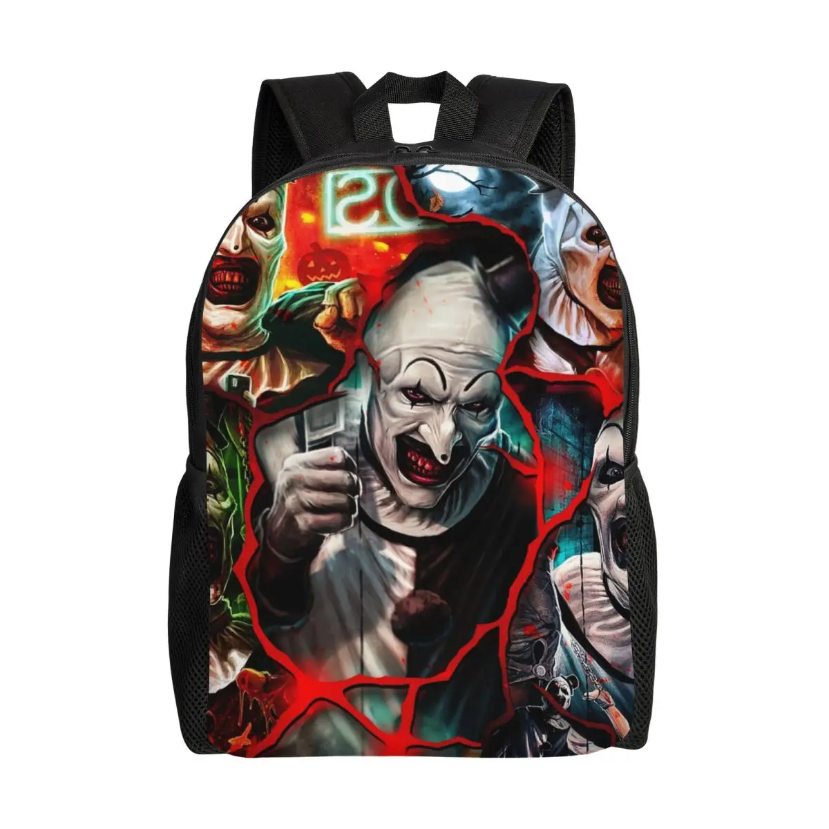 

Рюкзак для ноутбука с фильмом ужасов на заказ, женский и мужской базовый рюкзак для школы, студенческой сумки