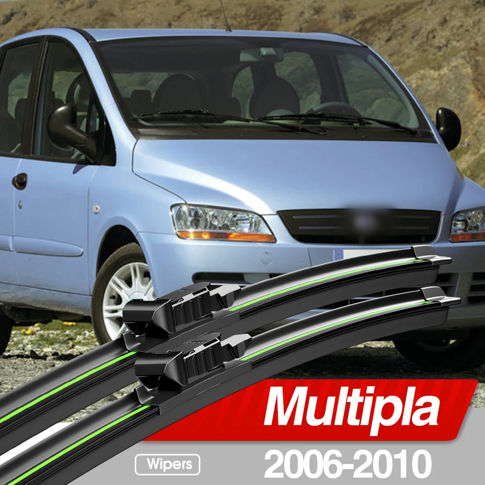 

For Fiat Multipla 2006-2010 Front Windshield Wiper Blades 2pcs Windscreen Window Accessories 2007 2008 2009