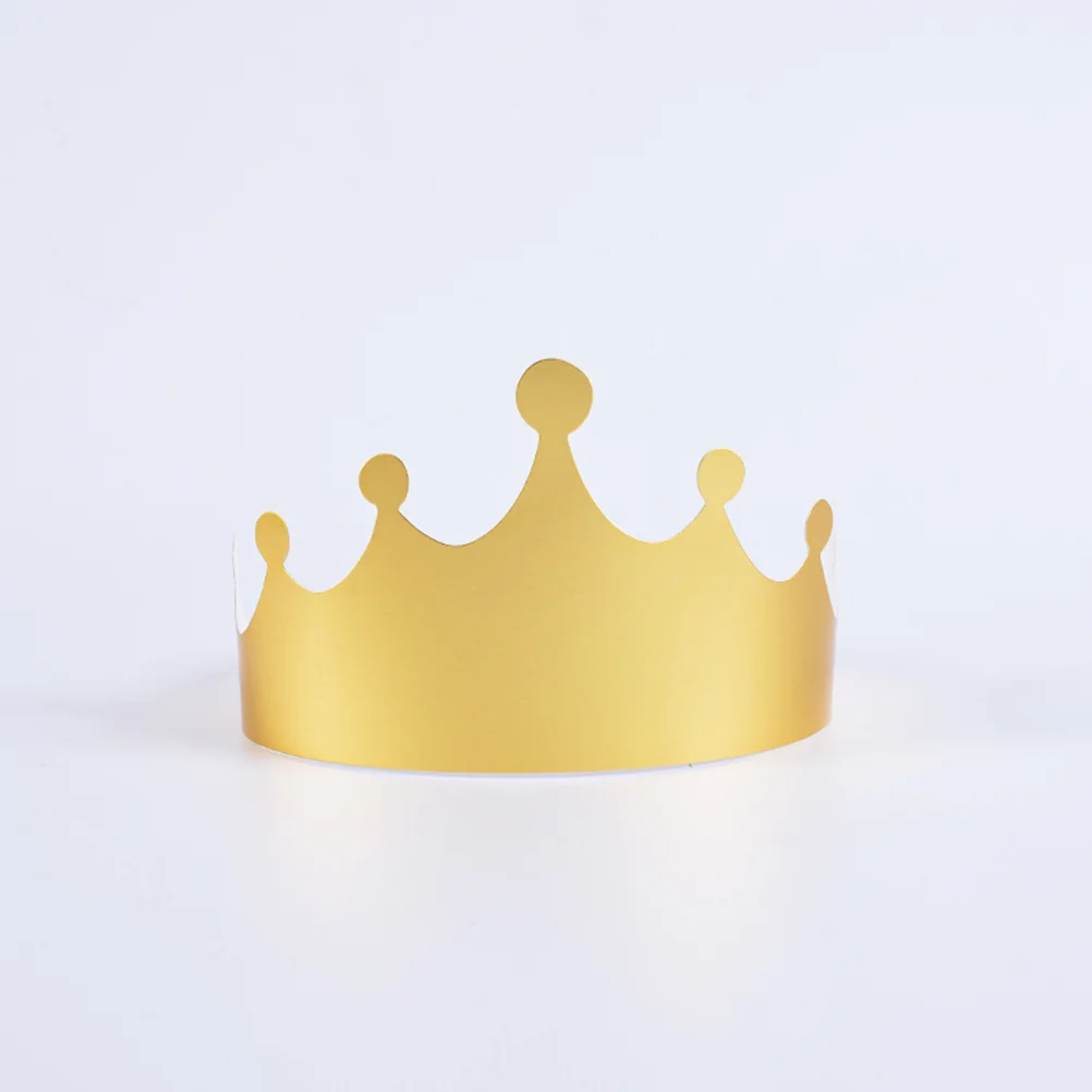 

30Pcs Paper Birthday Crown Hats Bright Caps Kids Adults Baby Shower Gathering Celebration Hats Crown Hat