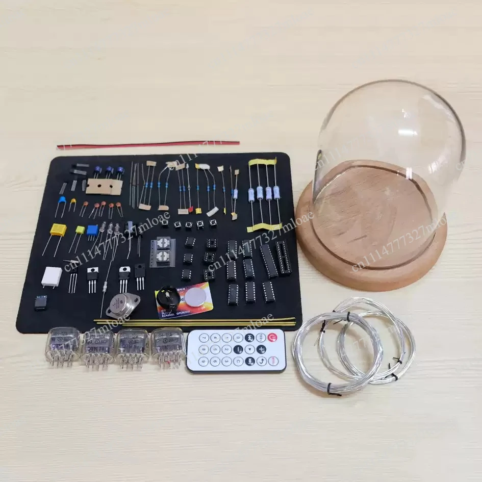 LED clock jewelry handmade circuit scaffolding IN12 clock retro cyberpunk desktop creative digital
