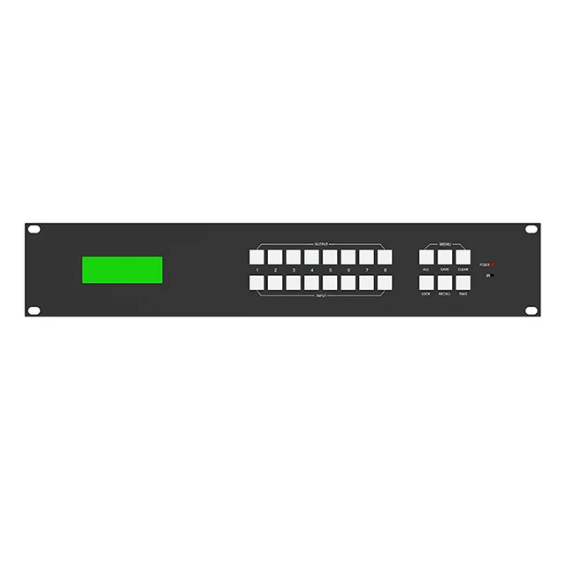 Seamless hdmi matrix 8x8 Character overlay function: Font / color / size control available