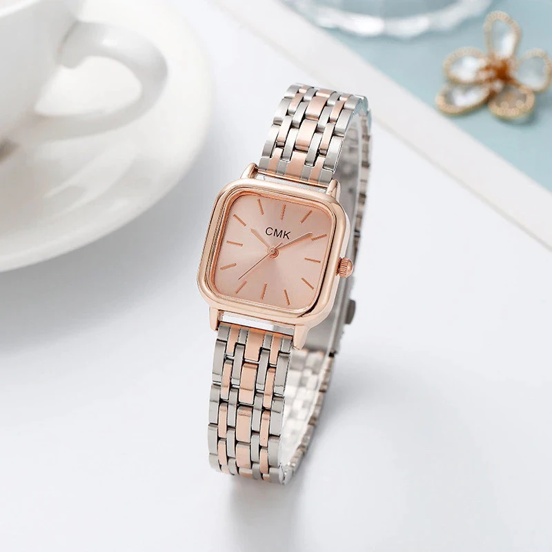 Women's Watch, Quartz Watch, Simple Fashion Casual Watch, Small Elegant Metal Strap, Square Dial
