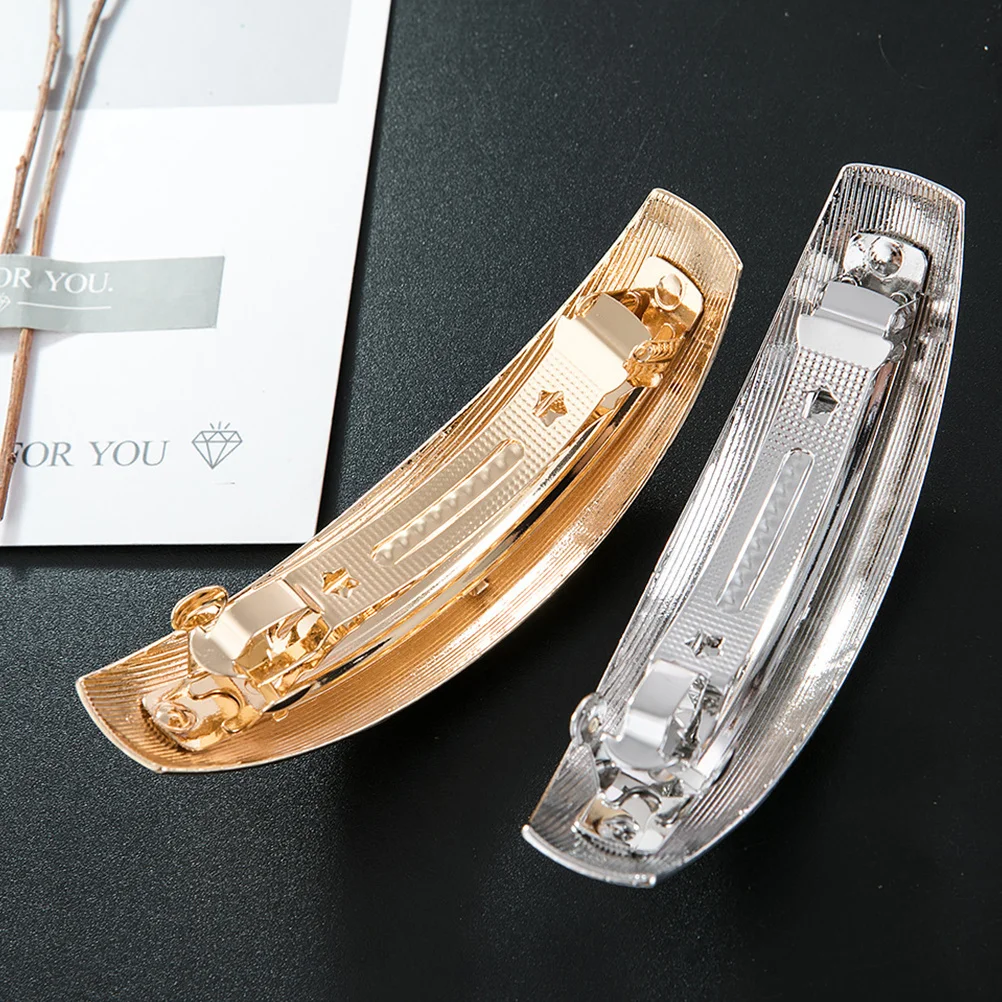 

2Pcs Decorative Barrettes High Quality Spring Hair Clips Elegant Design Comfortable Wear Perfect Hairpin Accessories for Women