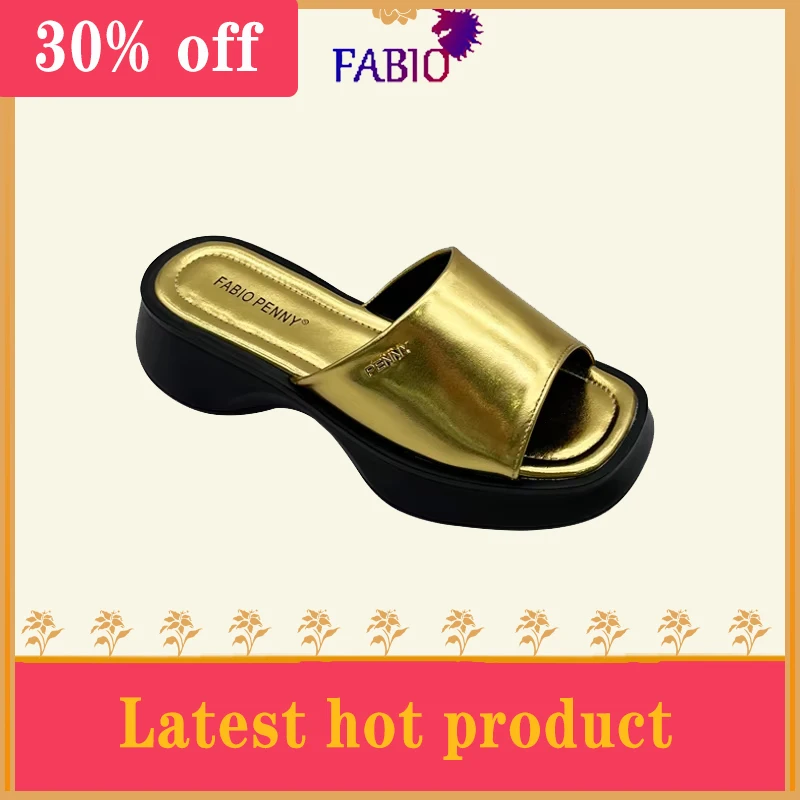 FABIO PENNY's latest fashion Matsuke Platform Cool slippers Open toe elegant slippers for women