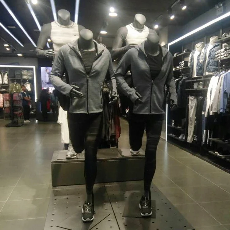 Running Model Props Men's And Women's Clothing Electroplating Sports Clothing Display Stand Sports Full Body Dummy Fiberglass Do
