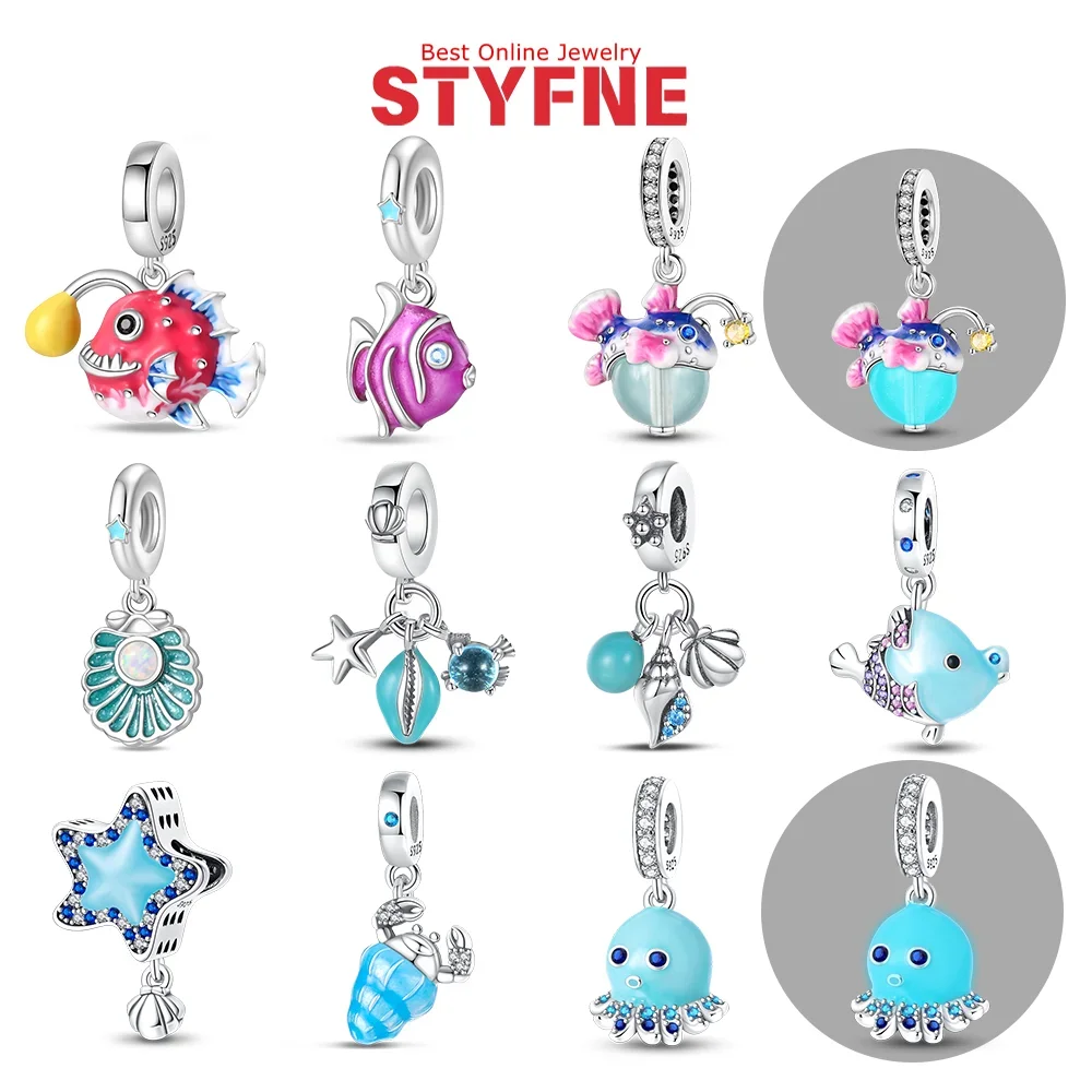 

Charms 925 Silver Exquisite Luminous Firefly Chameleon Butterfly Beads Pendants Fit Original Bracelet Necklace DIY Jewelry Gift