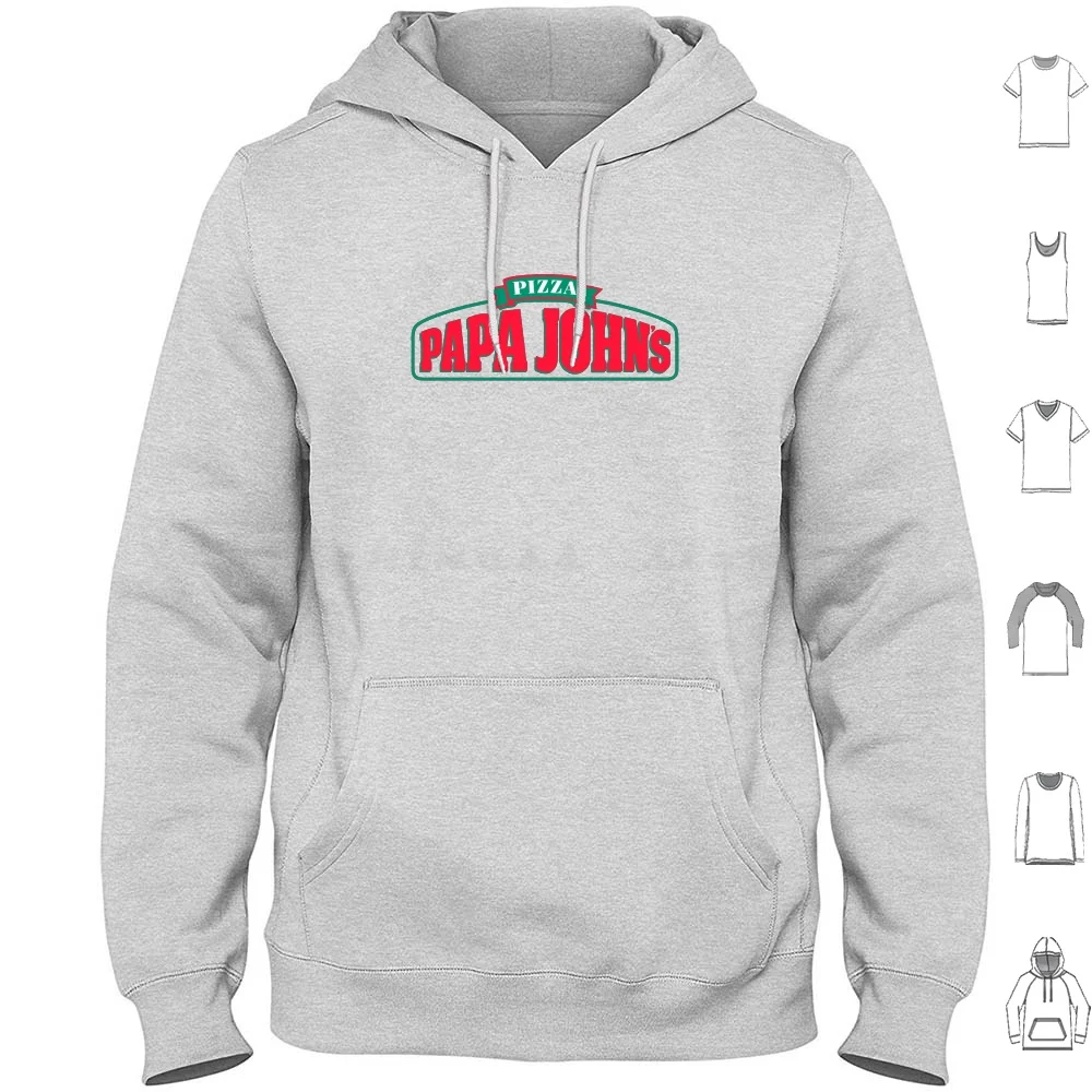 Papa John's Hoodie Cotton Long Sleeve Papa John S Logo Papa Johns Logo Pizza Taco Bell S Burger King Pepperoni Papa John Nando