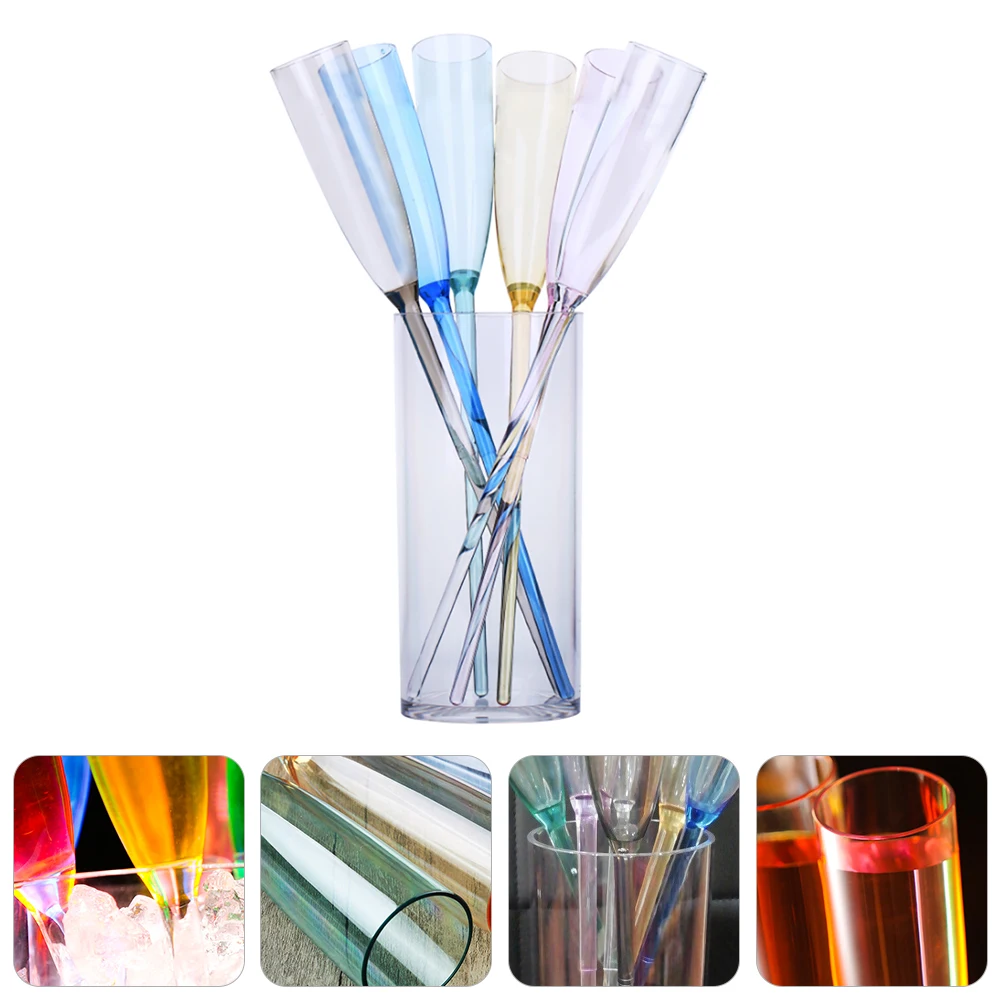 

Colorful Acrylic Drinkware Durable Wine Glasses Elegant Champagne Flutes For Any Occasion