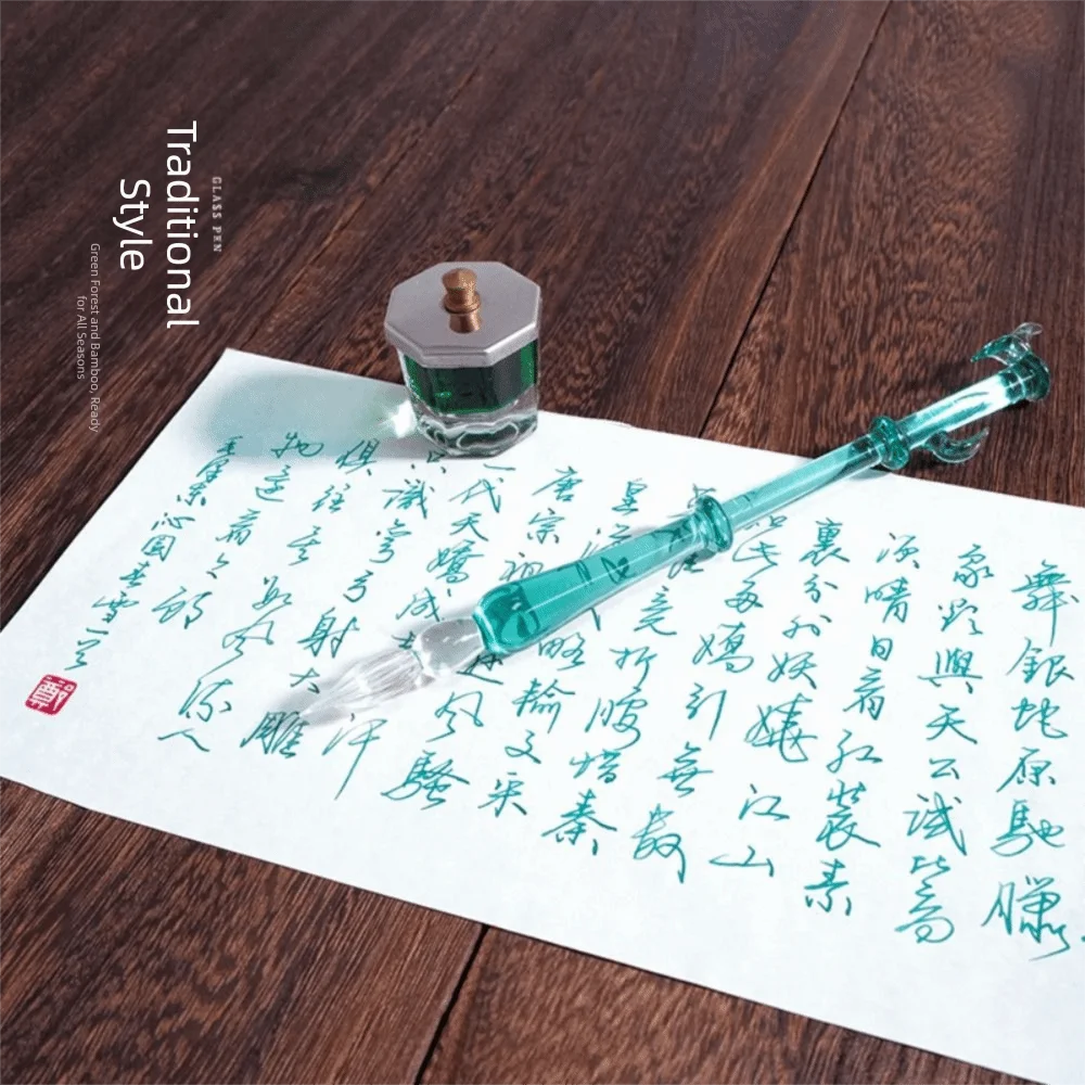Old Fashioned Glass - Children Signature Glass Dip Pen Reusable
