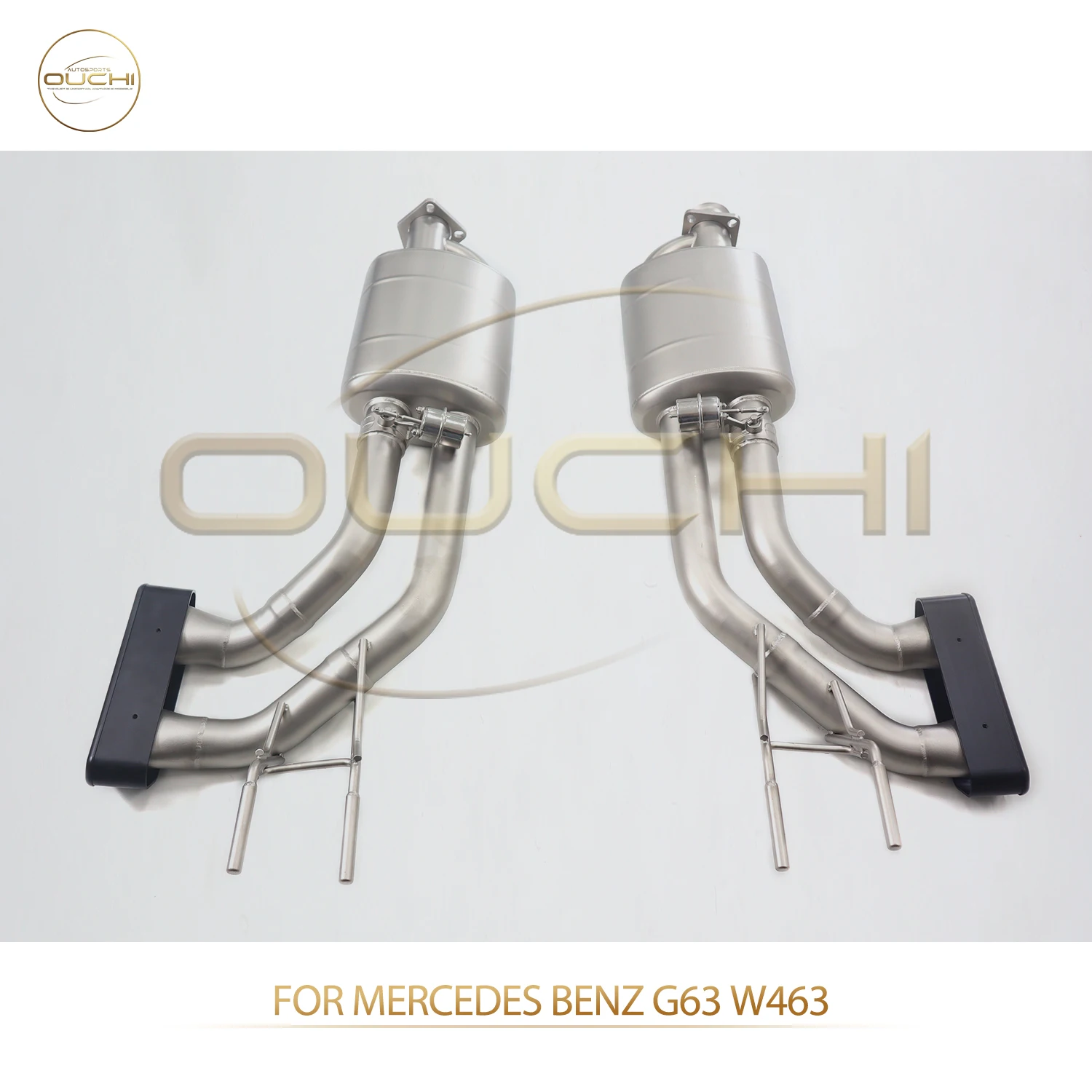 

OUCHI Factory Direct Sales Catback for Mercedes Benz G63 W463 SS304 Vacuum Valve Exhaust Muffler Tips