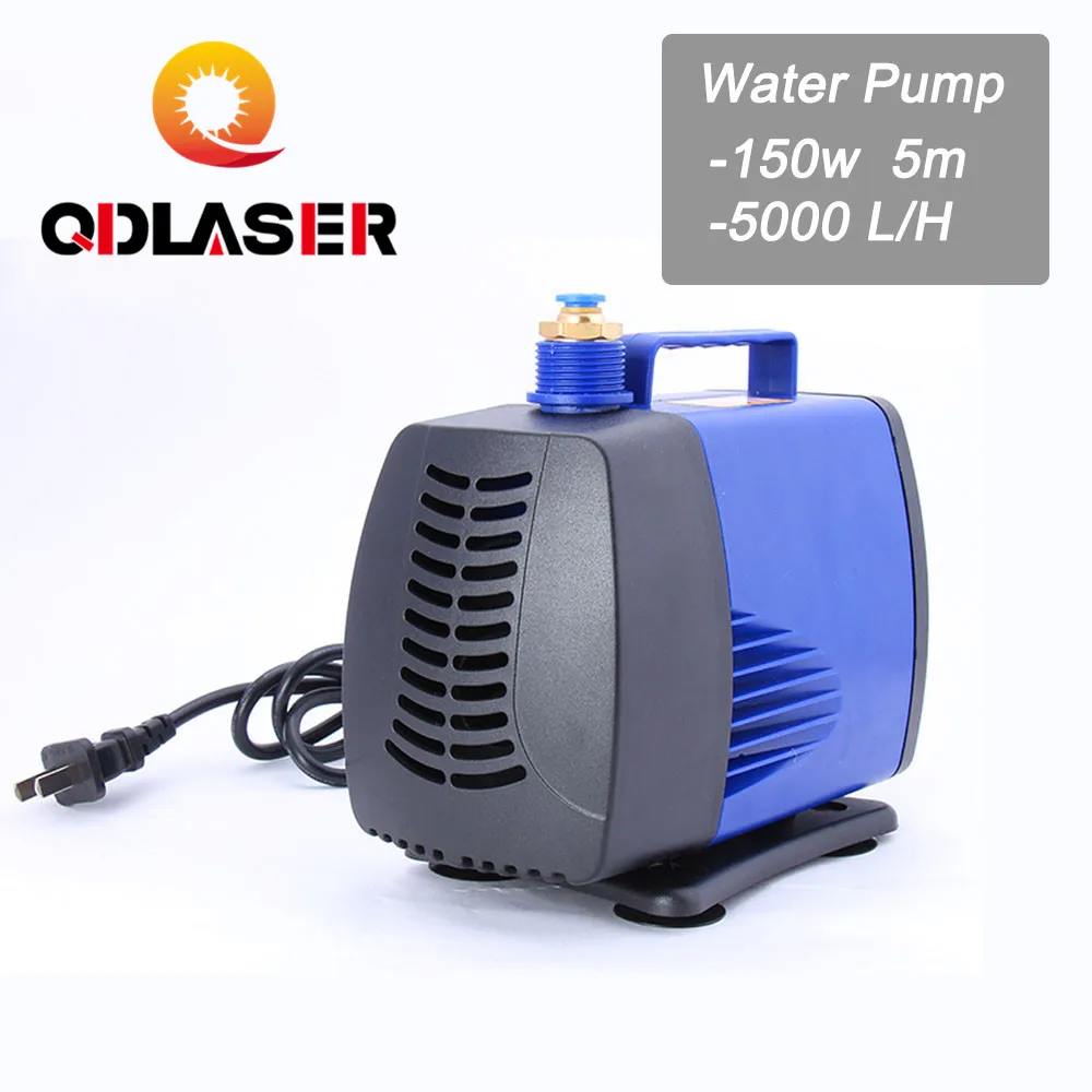 

QDLASER Submersible Water Pump 150W 5M 5000L/H IPX8 220V for CO2 Laser Engraving Cutting Machine